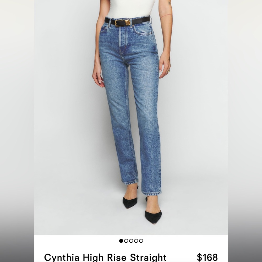 Reformation - Cynthia High Rise Straight Jeans, Colorado, Size 29